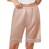 Vlazom Women's Slip Shorts-Lace Trim Bloomer Pettipants for Dresses, Anti-Chafing Culotte Shorts Underwear S-XXL