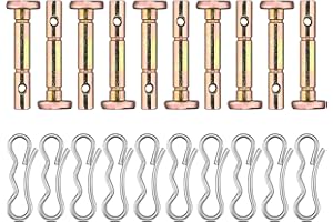 Fourtry 738-04124A Shear Pins and Cotter Pins Compatible with 24" 26" MTD Cub Cad et Troy Bilt Craftsman Snowblower, Shear Pins 10 Pack & Cotter Pins 10 Pack , Replace 714-04040