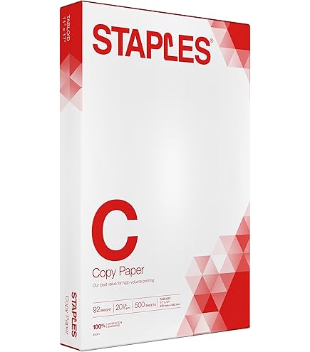 Amazon.com : Staples Multipurpose Laser & Inkjet Copy Paper, 8.5