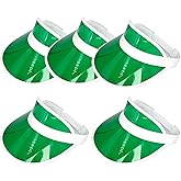 Yuanhe Clear Sun Visor Plastic Casino Dealer Poker Visors Beach Sunhat for Women UV Protection 5PCS