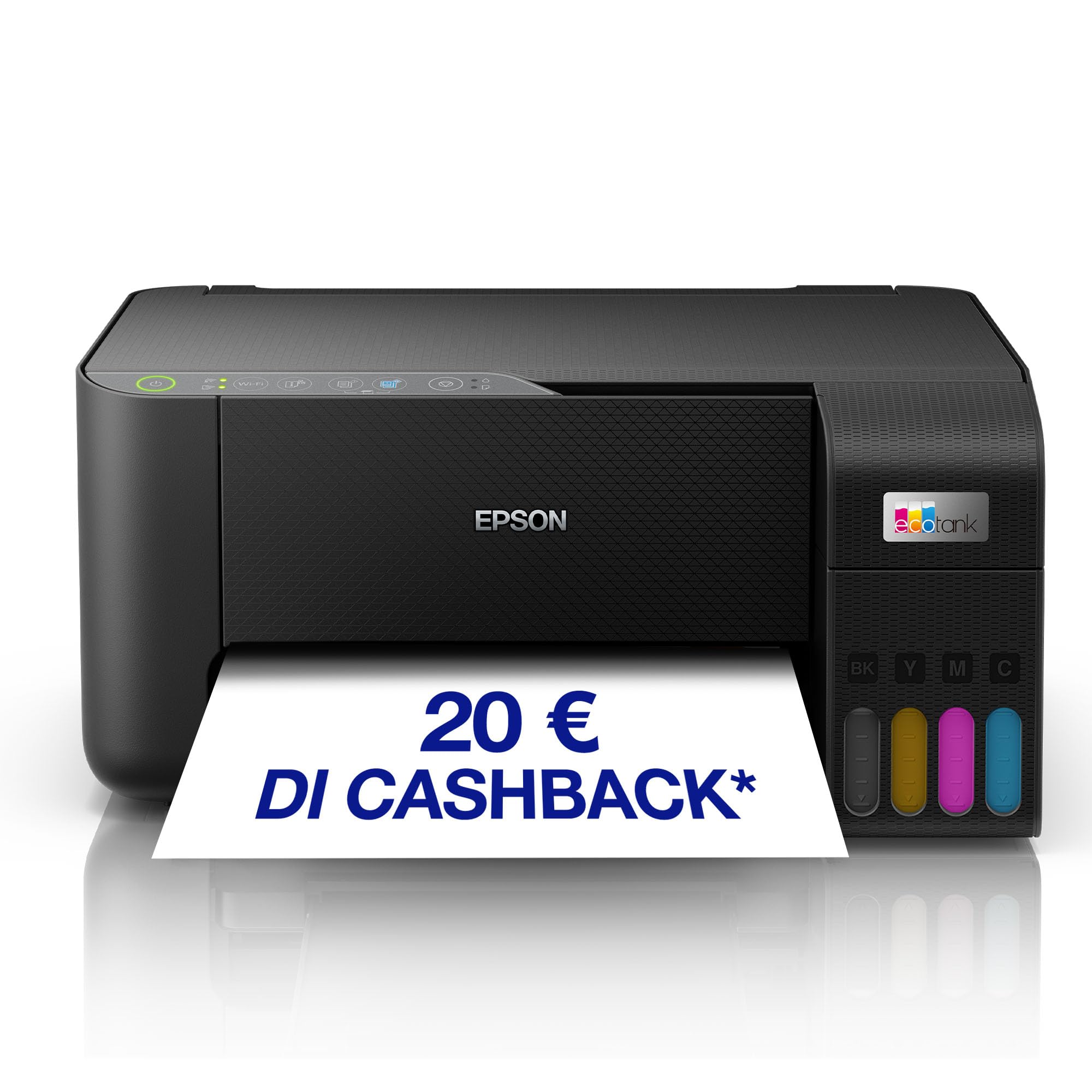 Epson EcoTank ET-2862 Stampante con Serbatoi D’inchiostro | Stampa a Casa Alti Volumi | Wi-Fi | A4 | Stampa, Copia, Scansione | 3 Anni D'Inchiostro Inclusi