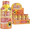 Vitamin Energy Immune+ Extra Strength Energy Shot – Orange Burst – 100% DV B-Vitamins & 260mg Caffeine – Zero Calories, Sugar-Free, Vegan, – Immunity & Energy Support – 1.93 fl oz, 12-Pack