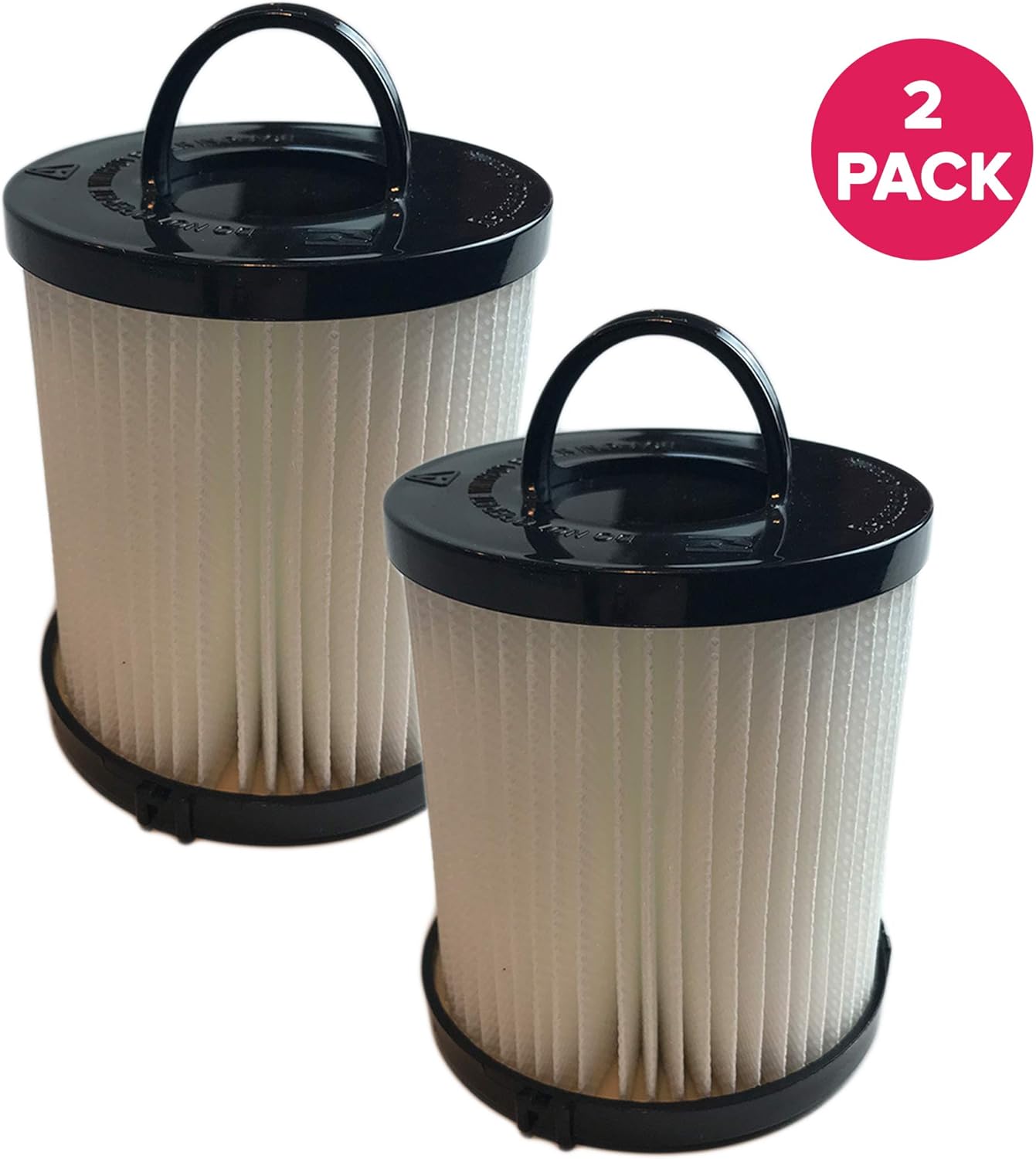 Crucial Vacuum Replacement Vacuum Filter - Compatible With Eureka Part # 67821, 68931, 68931A, EF91, EF-91, EF-91B, DCF-21, DCF21 - Models 4236AZ, 4235AZ, 4236AZ, SA3276AZ, UK4236AZ, UK4237AZ (2 Pack)