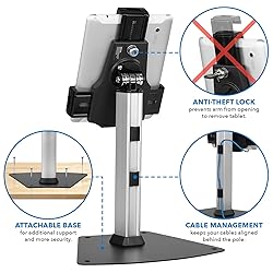 Mount-It! iPad Stand, Secure Universal Tablet Kiosk