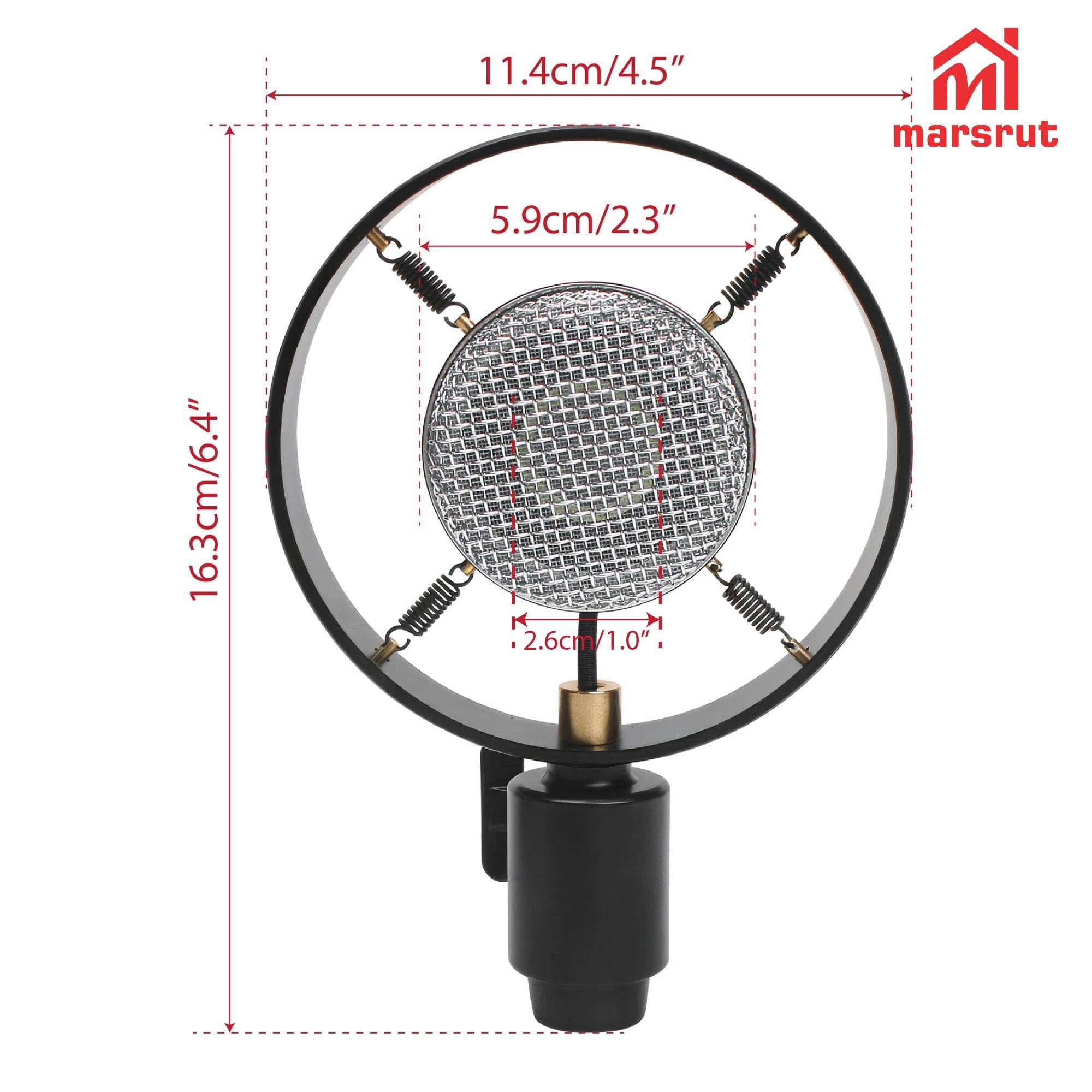 Condition photo showing New/Like New for marsrut vintage microphone, retro classic mic, antique big diaphragm classical condenser microphone for theater speech live vocal replacement cinema auditorium, 26mm core diameter