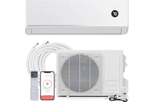 SIMOE 12000 BTU Mini Split AC/Heating System with Built-in Chassis Heating, 18.1 SEER2 115V Ductless Inverter Air Conditioner