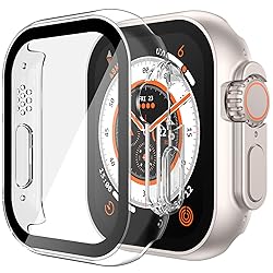Misxi 2 Pack Hard PC Case with Tempered Glass