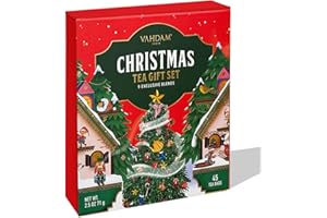VAHDAM, Limited Edition Christmas Tea Gift Set | 45 Tea Bags, 9 Flavors - Holiday Gift Box | Christmas Presents For Women, Men & Adults, Christmas Gift Set