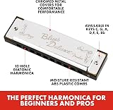 Fender Blues Deluxe Harmonica in C, 10 Holes, Nickel Chrome Case Included view 2