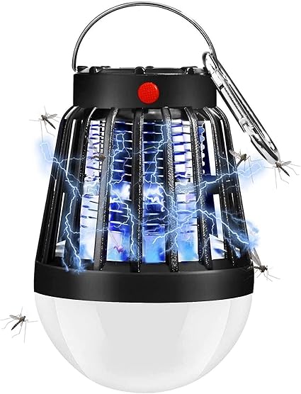 QAZW Lampara Antimosquitos, 2 en 1 Antimosquitos Electrico UV ...