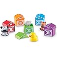 Learning Resources Peekaboo Learning Farm - 10 Pieces, Ages 18+ months,Counting, Matching & Sorting Toy, Toddler Learning Toy