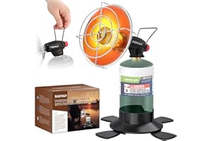 EASITALY Portable Propane Tent Heater for Camping,9,200BTU Patio Heater with Self Igniter,Outdoor Propane Heater with Gas Cylinder Holder,Small Propane Heater for Tent,Winter Fishing,Garage(Fuel not included)