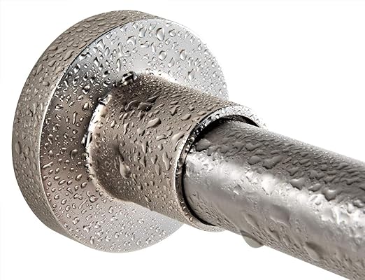 Amazon Com Briofox Tension Curtain Rod 43 73 Inches Brushed