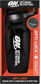 Optimum Nutrition Opti-Lock Shaker Bottle 700 ml Leak Proof Lid Flip Cap view 6
