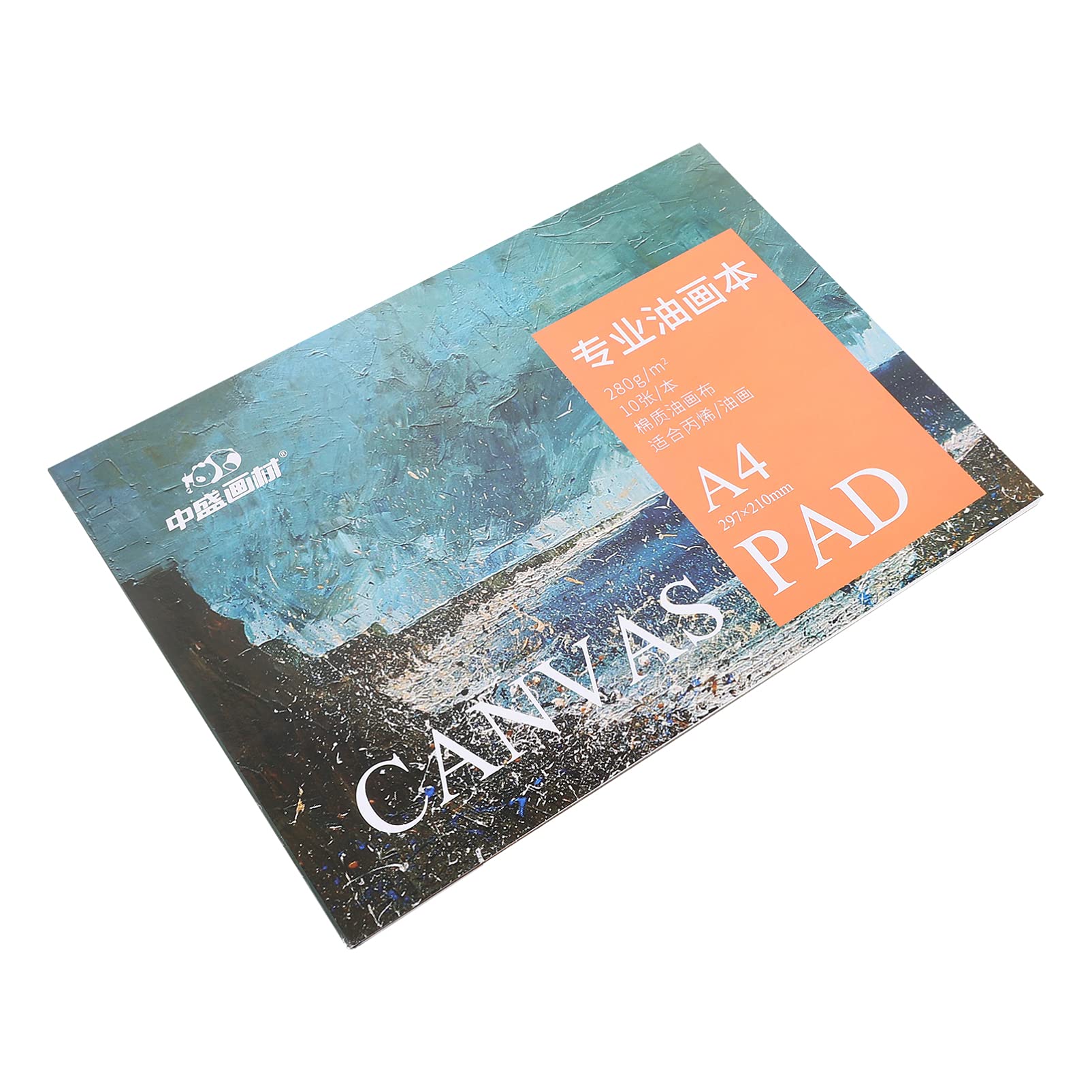 HEALLILY A4 Blank Oil Painting Canvas Paper Pad, 30x21.2cm, 10 Sheets