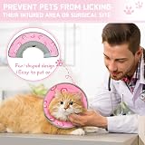 Supet Cat Cone Collar Soft to Stop Licking Adjustable Pink Small (S) view 7
