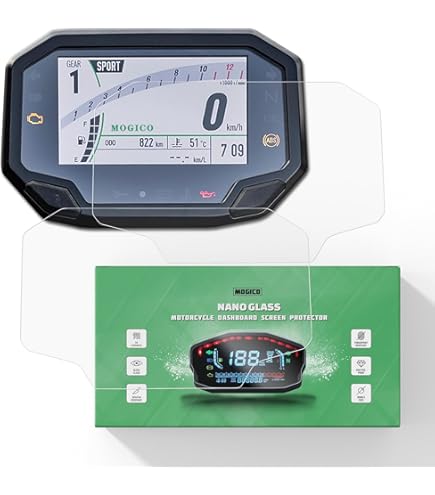 カーナビ Amazon.com: Mogico Motorcycle Accessories Nano Glass Dashboard