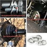 Lemiyoo 720 Pieces Stainless Steel Split Spring Lock Washers M2-M12 view 6