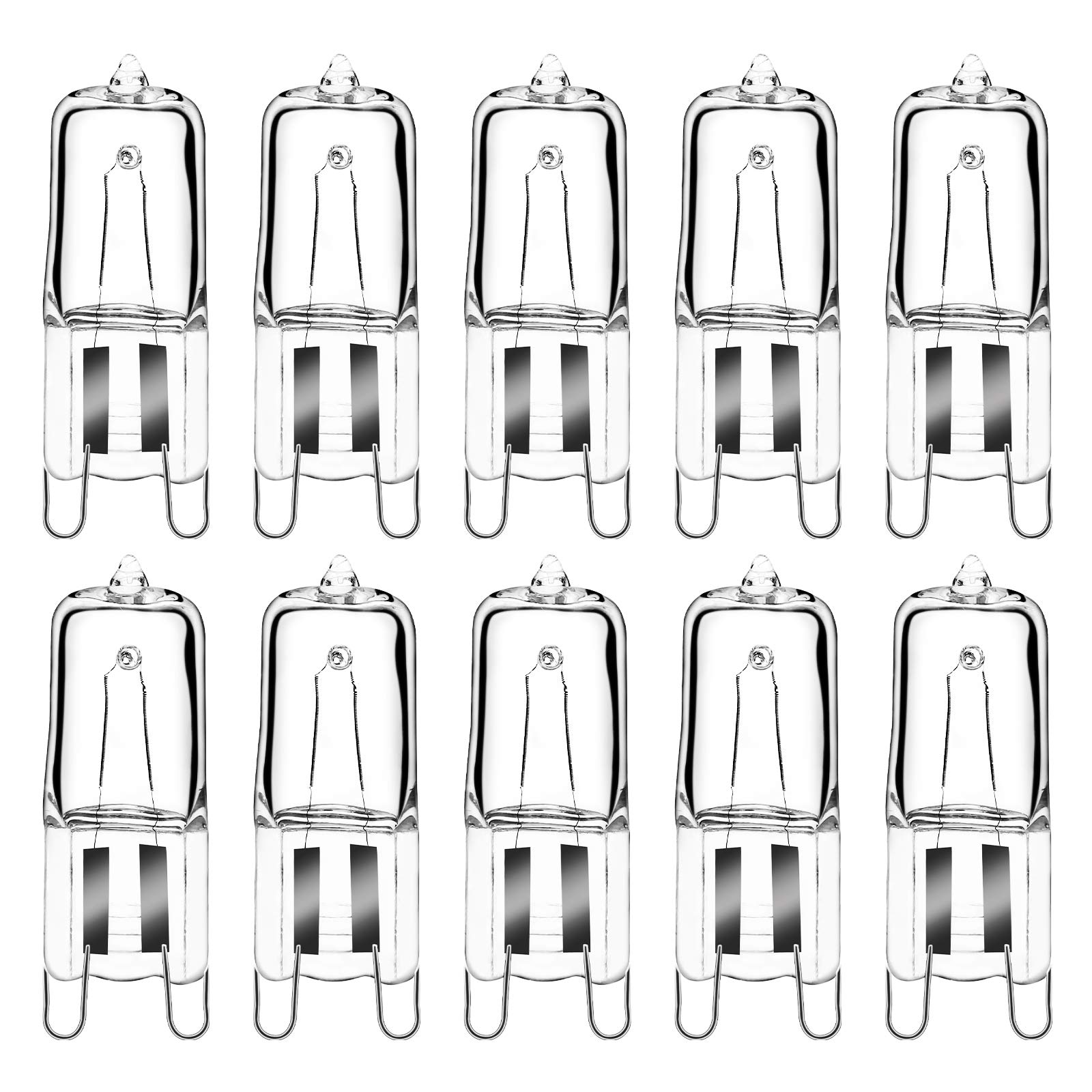 Comyan G9 Oven Bulbs 230V 33W (34W) 2800K Warm White G9 Oven Light Bulbs Clear Capsule Dimmable, 10Pack