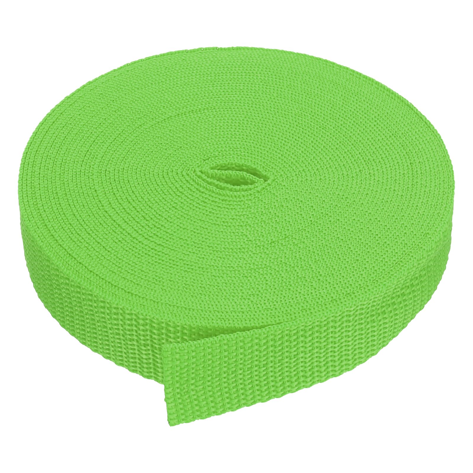 PATIKIL 9 Meters Webbing, 25mm Polypropylene Webbing Strap Heavy Webbing Roll Chair Straps for Indoor Outdoor Climbing DIY Crafting, Grass Green