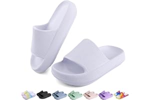 OUYADU Kids Cloud Slides Boys Girls Flip Flops Slip On Beach Sandals Youth Pool Shower Shoes EVA Summer Slippers（11 Little Kids - 6 Big Kids）