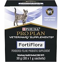 Purina Pro Plan Veterinary Supplements Fortiflora Powdered Cat Probiotics - 30 g sachets (Pack of 30)