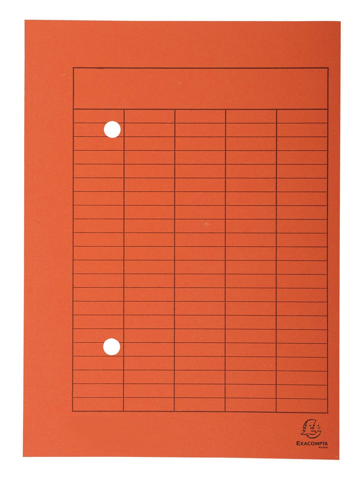 Exacompta 353509B Floating File Recycled Cardboard, 250 g, Print A4 Pack of 100 – Orange