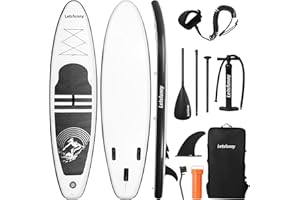 ROMELANDS Stand Up Paddle Board, 10' Inflatable Paddleboard with Bag & Sup Accessories, Non-Slip Comfort Deck for Adults & Youth