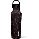 Corkcicle Sport Canteen - Beverages Cold 25 Hours - Triple Insulated Stainless Steel - Screw-On Lid - Reusable Bottle - Summer Drinkware Gift - Keeps Drinks Ice - 20 oz - Spider-Man