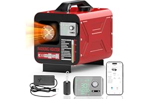 GEARLASSO Diesel Heater 12V/24V/110V, All in One 8KW APP Control, Remote Control and LCD Display, Portable Air Heater Fast Heating Low Noise with Power Adapter for RV Truck Boat Car Shop Garage House