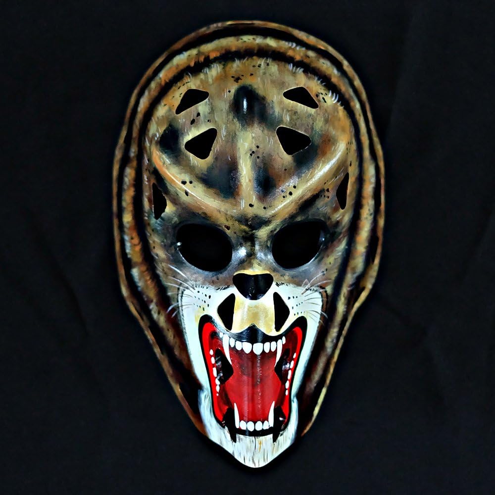 tripple_777 1:1 Custom Vintage Fiberglass Roller Ice Hockey Goalie Mask Helmet Gilles Gratton The Lion HO32 : Sports & Outdoors
