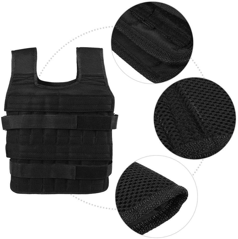 Maxmartt Weighted Vest, Workout Weight Vest for Men Oxford Cloth Breathable 50KG Weighted Vest Strength Training Jacket for Workout Fitness : Sports & Outdoors