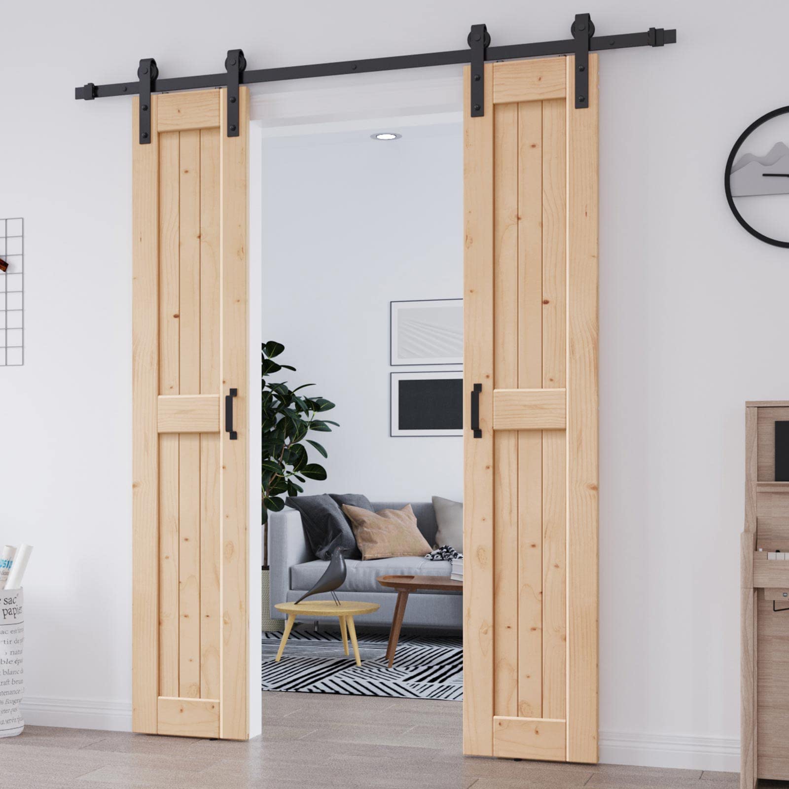 EaseLife 36in x 84in (Double 18in×84in Door) Barn