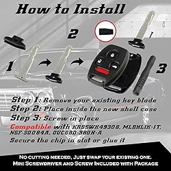 Cutting NOT Required - 2 Key Fob Keyless Entry