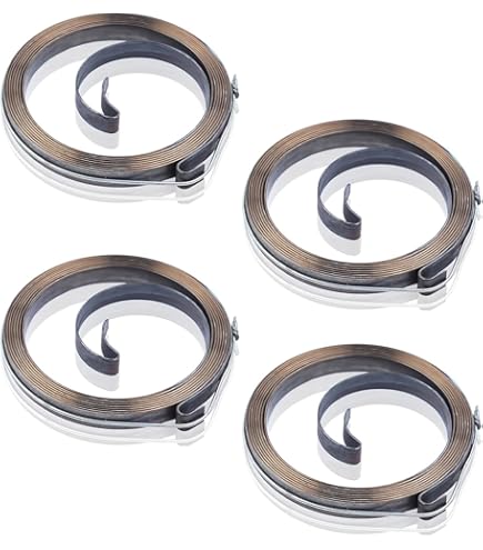 Starter Spring, 2.4x2.2x0.2in Metal Recoiled Pull Start Spring