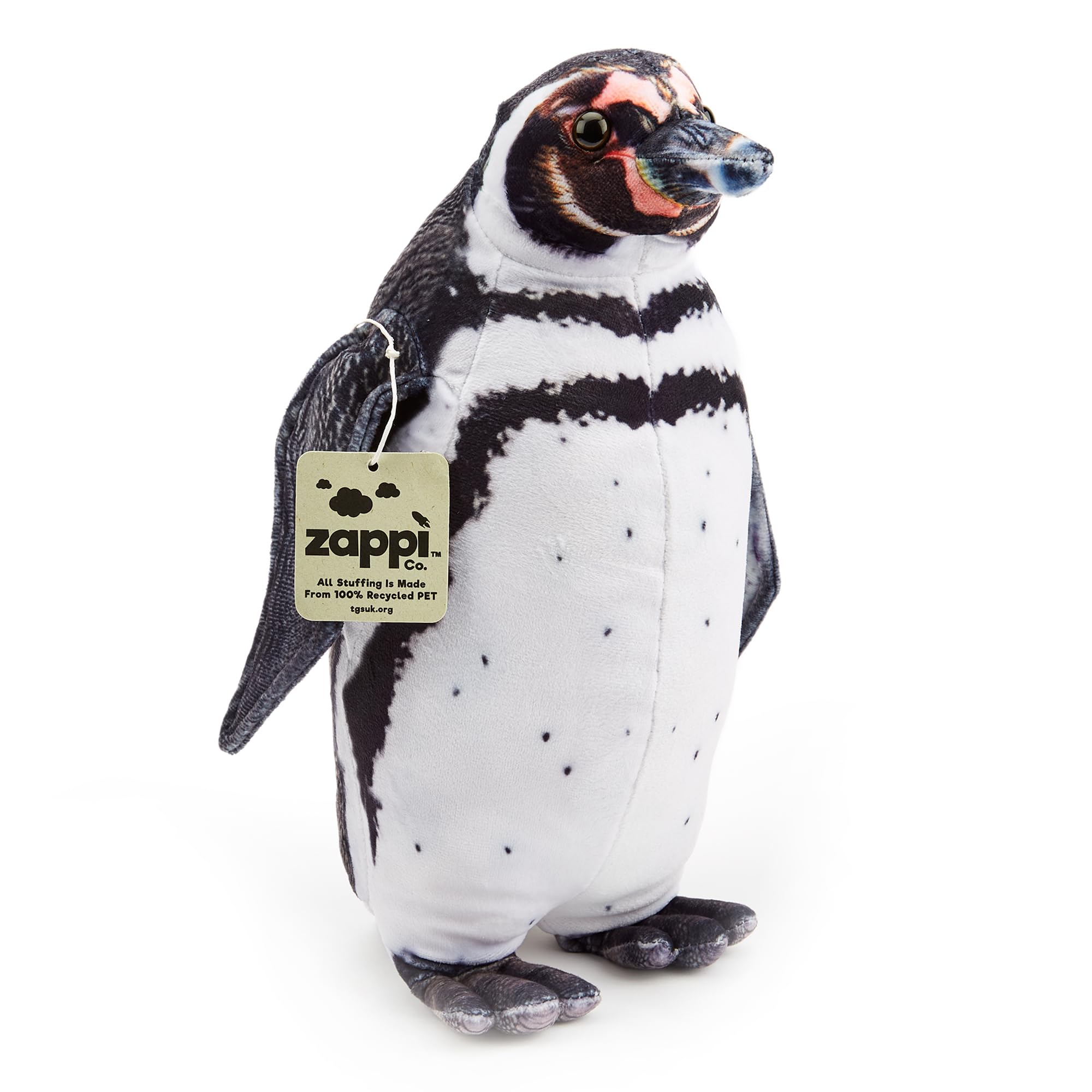 Zappi Co - Children's Realistic Soft Cuddly Plush Toy Animal - Perfect Playtime Companions for Children with Lifelike Detail Tiktok featured (30cm Height) (Humbolt Penguin) — image 1