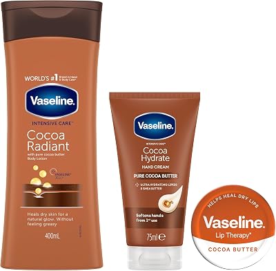 Vaseline Intensive Care Cocoa Radiant Body Lotion Bar Hand and Lip Therapy