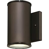 Westinghouse 6315600 Mayslick One-Light LED Outdoor Wall Fixture, Oil Rubbed Bronze Finish with Frosted Glass Lens,Brown