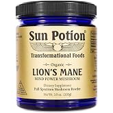 Sun Potion Lion's Mane Mind Power Mushroom, 100g | Organic