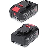 LUJENAN 2Pack 20V 4.4Ah Replacement Li-Ion Batteries Compatible with Bauer 20V Power Tool Parts Tools Improvement, Replace for 1702CB 1907CB 2108CB Batteries