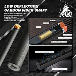 KONLLEN Carbon Fiber Turquoise Inlay Pool Cue Stick
