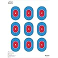Ascentor Expert Shooting Target - 9 Zone - Large Size 18 x 24 - Pack of 25
