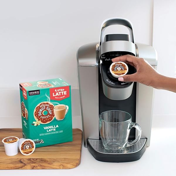 THE ORIGINAL DONUT SHOP VANILLA LATTE, SINGLE-SERVE KEURIG K-CUP PODS, FLAVORED COFFEE, 20 COUNT