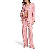 Victoria's Secret Flannel Pajama Set, Long Sleeve Button Down Shirt & Pants, Sleepwear for Women (XS-XXL)