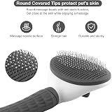 YETEE Cat Dog Brush Self Cleaning Grooming Tool Grey view 4