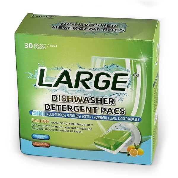 RAXTUP DISHWASHER CLEANER AND DEODORIZER TABLETS -DEEP CLEANING DESCALER PODS FOR DISH WASHER MACHINE (30)