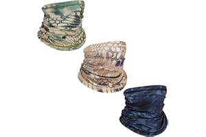 ZHCYGL 3 Pack Summer Neck Gaiter Ice Silk Cooling Sun UV Protection Face Cover Scarf Outdoor Headwear Balaclava for Men Women