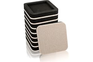 EASTWONDER Upgraded Felt Furniture Sliders for Hardwood Floors – 8 PCS 4" Furniture Movers Sliders with Unique Groove Design, Easily Move Any Item While Protect The Floor