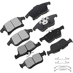 cciyu D1653 D1665 Front & Rear Semi-Metallic Disc