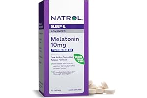 Natrol Sleep Advanced Melatonin Time Release Tablets, Nighttime Sleep Aid, 10mg, 60 Count